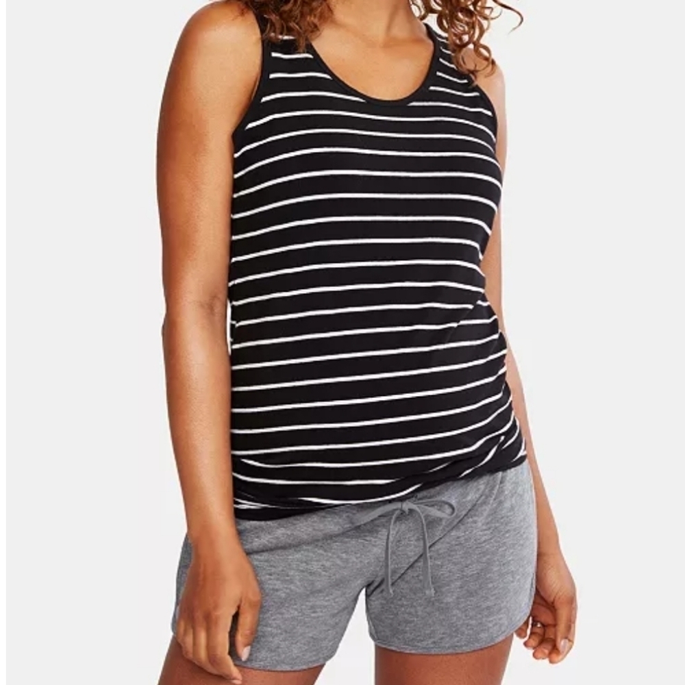 Motherhood Maternity Shorts Gray Sizr Large - Picture 3 of 5